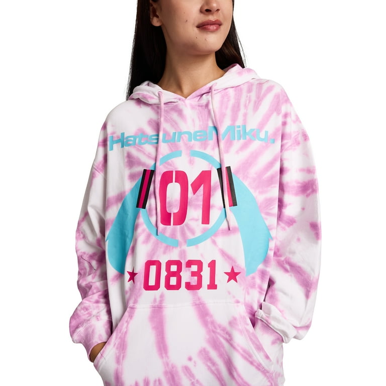 Hatsune Miku Bunny Ears Headphones 0831 Women's Purple Tie-Dye