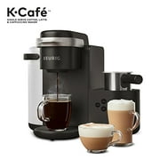 Keurig K-Cafe Cafetière K-Cup à service unique + mousseur à lait, charbon de bois foncé