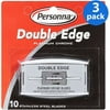 Double Edge Blades Platinum Chrome (Pack of 3)