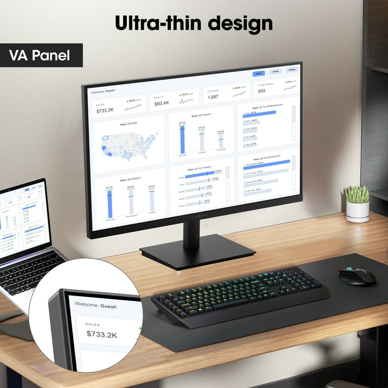 KOORUI 24'' FHD 1920×1080p Computer Monitor, 100Hz PC Monitor KOORUI 24'' FHD 1920×1080p Computer Monitor, 100Hz PC Monitor