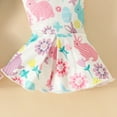 thumbnail image 6 of ZHUASHUM Photography Outfits Girl Boys Short Sleeve Easter Rabbit Prints Romper Bodysuit Bell Bottoms Pants Outfits Blue,9-12 Months, 6 of 7