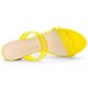 thumbnail image 4 of Sandalias Mules De Tiras Tacón Alto De Bloquepara Mujer Amarillo 37, 4 of 6