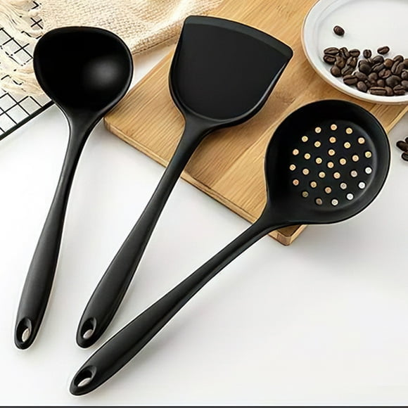 TFixol Kitchen Utensils Set 9Pcs All Over Silicone Non-stick Barreled Cooking Utensils Set Silica Gel Utensil Kitchenware Set