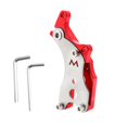 thumbnail image 3 of Adaptador de Freno de Disco de Bicicleta Soporte de Bicicleta Pinza de Frenos de Disco Accesorios de Montaje Convertidor de Ciclo Modificación de , rojo Soledad Adaptador de freno de disco de bicicleta, 3 of 6