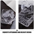 thumbnail image 2 of Embossment Pattern Food Container Glass Coffee Beans Jar Cube Sugar Container, 2 of 8