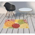 thumbnail image 6 of 3' X 4' Red Floral Non Skid Indoor Outdoor Area Rug, 6 of 6