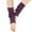 Deep purple, variant on Stirrup Leg Warmers Boot Cuffs Ribbed Knit Toeless Dance Yoga Knee High Socks