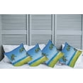 thumbnail image 2 of Ambesonne Tropical Throw Pillow Cover 4 Pack, Coconut Palm Hawaii, 16", Blue Green, 2 of 7