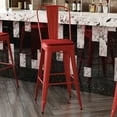 thumbnail image 4 of Flash Furniture Bar Height Removable Back Poly Resin Bar Stool, Red, 4 of 13