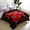 Black&Red Rose, variant on JML King Size Soft Warm Fleece Bed Blanket Reversible Thick Mink Blanket 83 x 91 inches,5.7lbs