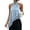 Sky Blue, variant on Satin Halter Top with Lace Trim for Womens - Asymmetric Hem & Sleeveless, Summer Elegant Essential for Women's Date Night & Vacation Style Black L