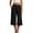 Black, variant on Women's Relaxed-Fit Culotte Pants, Elastic Waist Cropped Wide Leg Trousers with Casual Silhouette, S-XXXL
