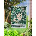 thumbnail image 5 of Michigan State Spartans 18" x 12.5" Justin Patten Designed Double-Sided Garden Flag, 5 of 6