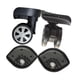 thumbnail image 5 of 1 par de ruedas de repuesto de maleta ruedas giratorias universales para equipaje maleta Trolley negro, 5 of 7