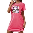thumbnail image 2 of Tnhcen Pyjama d'Halloween pour Femmes Grande Taille, Robes de Pyjama en Molleton Double Face P-2TG, Douces et Confortables, Tenue d'Intérieur Extensible, 2 of 3