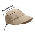 thumbnail image 6 of LPKRT Women'S Packable Sun Hat Adjustable Drawstring Baseball Cap Uv Protection Quick-Dry Boonie Hat Khaki, 6 of 9