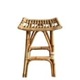 thumbnail image 2 of D-Art Collection South Bay Rattan Counter Stool in Natural Brown rattan material, 2 of 3