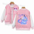 thumbnail image 1 of Pink Cotton Kids Baseball Jacket K Pop Demon Hunters Style Spring Autumn Winter, 1 of 10