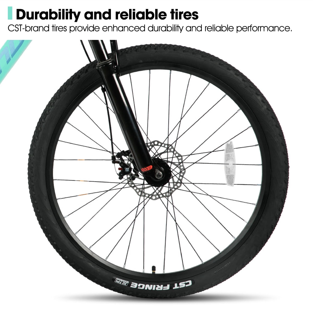HILAND 26 Inch Mens and Womens Mountain Bike,21 Speed Mountain Bicycle with Dual Disc Brake, Front Suspension Fork, High Carbon Steel Frame Urban Commuter Bike for Adults