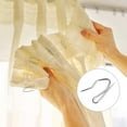 thumbnail image 4 of 1.5 in Metal Drapery Curtain Rings with Pin Hooks for Window Door Shower (Set of 40), 4 of 7