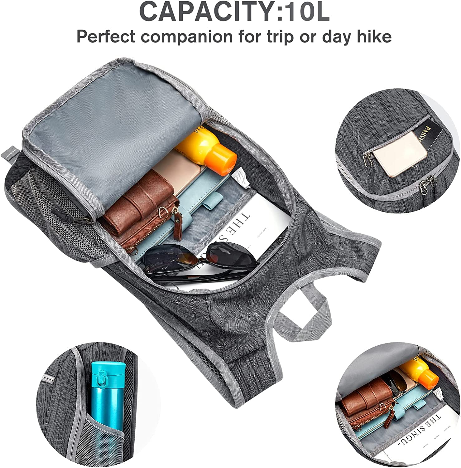 G4Free 10L/15L Hiking Backpack Lightweight Packable Hiking G4Free 10L/15L Hiking Backpack Lightweight Packable Hiking