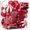 Red and White, variant on 65 pcs Christmas Balls Ornaments Set, Shatterproof Christmas Decorations with Hand-held Gift Package for Xmas Tree/Holiday/Wedding/Holiday/Party Decor (Black & Gold)