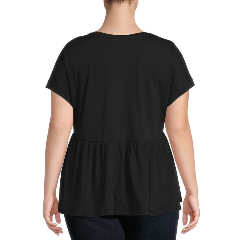 black peplum t shirt