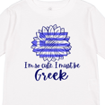 thumbnail image 4 of Inktastic I'm So Cute, I Must be Greek Sunflower Boys or Girls Long Sleeve Toddler T-Shirt, 4 of 5