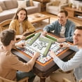 thumbnail image 7 of Floral Mahjong Mat with Rules, 31.5*31.5in Anti Slip American Mahjong Mat for Table, Noise Reduction, Neoprene Mah jongg Mats with Carrying Bag & 3 Dices, Mahjong Set Gift, Board Tile Games Mats, 7 of 7