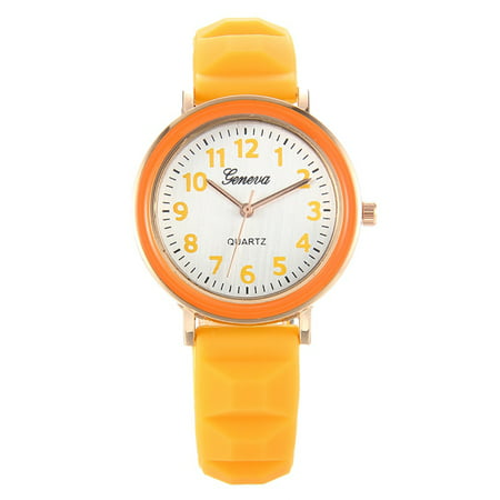 Quartz Watch Women Silicone Strap Wrist Watch Casual Female