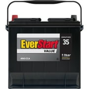 EverStart Value Lead Acid Automotive Battery, Group Size 35 12 Volt, 490 CCA 75RC