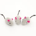 thumbnail image 3 of 3-200 Pcs Rattle Cat Mouse Toys Also Prefilled Catnip Faux Fur Cat Toys Interactive Cat Game Catnip Toys for Cats Pet Products, 3 of 10