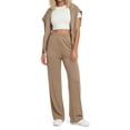 thumbnail image 4 of Fantaslook Womens Wide Leg Pants with Pockets High Waisted Casual Lounge Pants Work Office Pants, 4 of 9