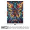 thumbnail image 4 of Orinice Butterfly Flannel Blankets Throws for Sofa, Bedroom, Couch, Travel, Bedroom Accessories Fluffy Microfiber Fleece Blankets - Soft, Lightweight, Plush Bed Blanket  60x80in, 4 of 6