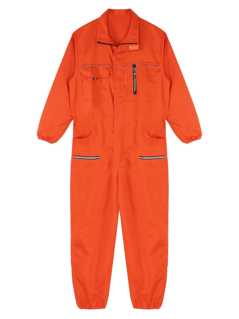 Miutii Men's Long Sleeve Coverall Mechanic Work Jumpsuit with