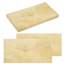 24 Packs Envelopes Vintage Aged Paper Earthy Yellow -9 x 4 Inch for Letter Writing, Invitations