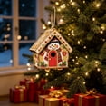 thumbnail image 2 of DIY Christmas Candy House Ornaments Gingerbread House Kit Tabletop Decor Holiday Art Craft Gift for Adults, 2 of 9