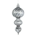 thumbnail image 2 of Vickerman 21" Antique Silver Finial 1/Bx Finial Ornament, 2 of 2
