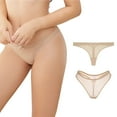 thumbnail image 2 of Varsbaby Women's Thongs, Low Waist See Through Panties Cotton Crotch Lace Mesh Thongs for Women, 2 of 5