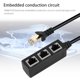 thumbnail image 4 of RJ45 LAN Ethernet 1 a 3 puertos Cable divisor red Cat5 Cat6 adaptador conector extensor, 4 of 7