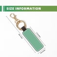 thumbnail image 5 of Keychain 6×3.1×1inpu Leather With Delicate Touch And Strong Recognition Is Used For Daily Travel, Work And Picnic Sage Green, 5 of 8