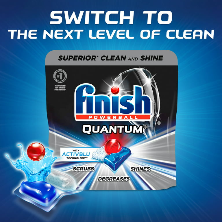 Finish Quantum Ultimate Dishwasher Tablets, LEMON, 85 Tablets