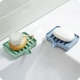 thumbnail image 5 of Fufafayo under $5 2Pcs Soap Dish, Soap Holder, Bathroom Soap Tray with Drainage Rack, Storage Box for Shower and Sink, Keeps Soap Dry and Area Clean, Suitable for Vanity, Bathtub Edge, 5 of 9