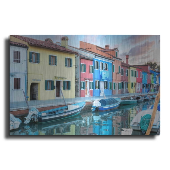 Luxe Metal Art 'Bruano 25' by Alan Blaustein Metal Wall Art, 24"x16"