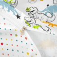 thumbnail image 4 of Homewish Funny Dinosaur Duvet Cover Queen,Cute Wildlife Queen Bedding,White,Polkadot Reversible,3pcs,1 Duvet Cover and 2 Pillowcases, 4 of 6