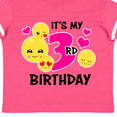 thumbnail image 4 of Inktastic Its My 3rd Birthday with Smiling Emoticons Girls Toddler T-Shirt, 4 of 5