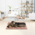 thumbnail image 4 of Dog Bed Mat Flat Crate Mat with Anti-Slip Bottom Machine Washable Pet Kennel Pad for Dog Sleeping, Plush Pet Bed Mats Faux Fur Dog Crate Mat for Cages/Floor/Couch, 4 of 5