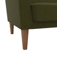 thumbnail image 6 of Novogratz Regal Futon, Mid-Century Sofa Bed, Green Linen, 6 of 17