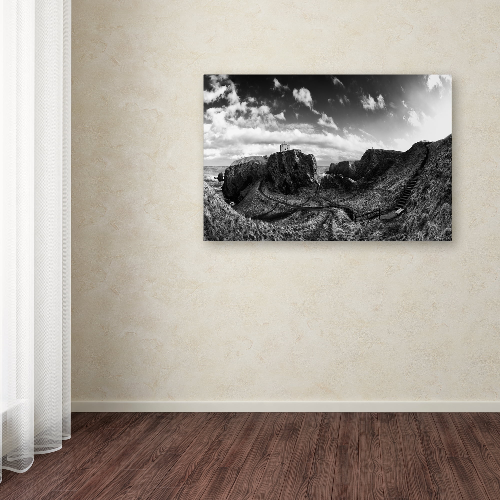 Trademark Fine Art 'Dunnottar Castle' Canvas Art by Thomas Clemens