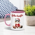 thumbnail image 2 of Hello Winter Ragdoll Football Snowman Welcome Snowy Morning 11oz Accent Two-tone Mug Cat Lover Kitten Owner Gifts Idea Coffee Tea Cup - 01012, 2 of 5